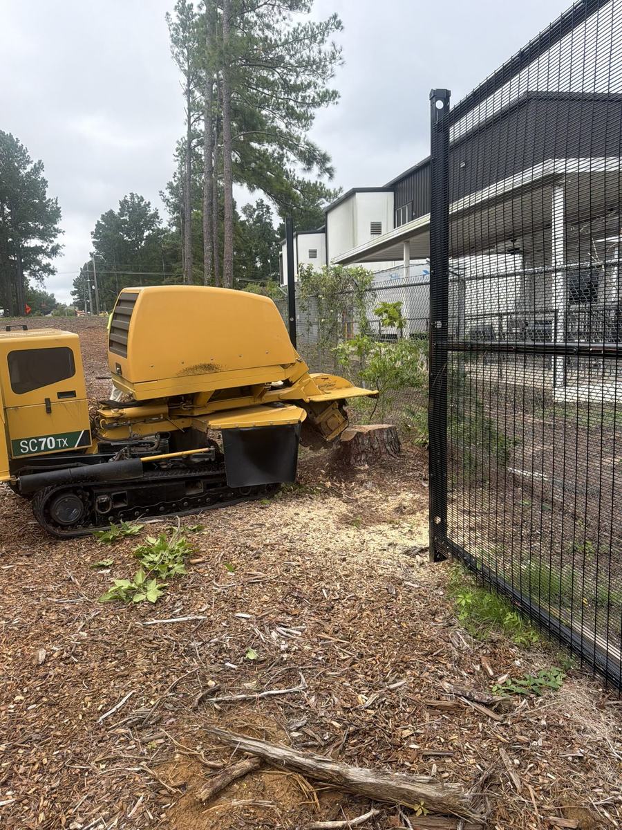 Stump grinding to finish a tree removal job